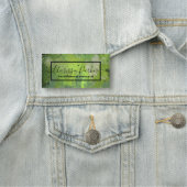 Green Tropical Exotic Palm Leaves Professional Namensschild (Beispiel)