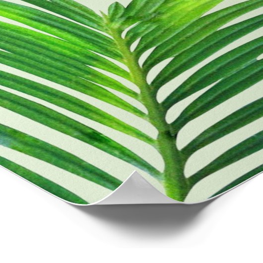 Green Tropical Funny Wäsche Room Zeichen Poster (Ecke)