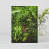 Green tropical garden, Earth Day Card (Stehend Vorderseite)