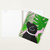 Green Tropical Island Black Dog Planner Planer (Anzeige)