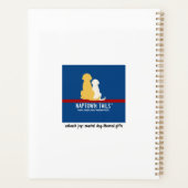 Green Tropical Island Black Dog Planner Planer (Rückseite)