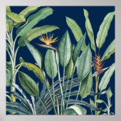 Green Tropical Jungle Banana Tree Strelitzia Poster (Vorne)