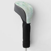 Green Tropical Leaves Aloha Golf Headcover (angewinkelt)