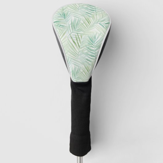 Green Tropical Leaves Aloha Golf Headcover (Vorderseite)