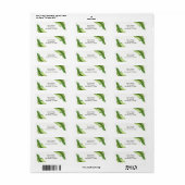 Green Tropical Leaves Elegant Wedding (Vorne)