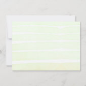 Green Tropical Mahalo Danke Karte (Rückseite)