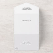 Green Tropical Monstera Palm Blätter Hochzeit All In One Einladung (Außenbereich)