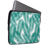 Green Tropical Palm Blätter Muster Laptopschutzhülle (Vorne Rechts)