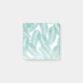 Green Tropical Palm Blätter Muster Post-it Klebezettel (Vorderseite)