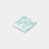 Green Tropical Palm Blätter Muster Post-it Klebezettel (angewinkelt)