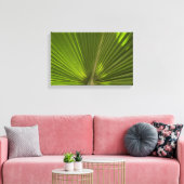 Green Tropical Palm Frond Leinwanddruck (Insitu (Wohnzimmer))