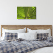 Green Tropical Palm Frond Leinwanddruck (Insitu (Schlafzimmer))