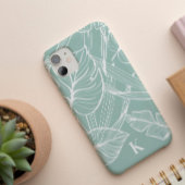 Green Tropical Palm Leaf Muster Case-Mate iPhone Hülle