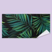 Green tropical palm leaves. Seamless pattern graph Badehandtuch (Badehandtuch)