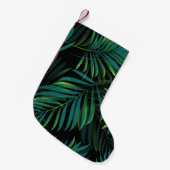 Green tropical palm leaves. Seamless pattern graph Kleiner Weihnachtsstrumpf (Vorderansicht (hängend))