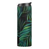 Green tropical palm leaves. Seamless pattern graph Thermosbecher (Nach links gedreht)