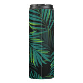 Green tropical palm leaves. Seamless pattern graph Thermosbecher (Rückseite)