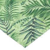 Green Tropical Palm & Monstera Blätter Kurzer Tischläufer (Ecke)