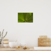 Green Tropical Palm Tree Frond Poster (Küche)
