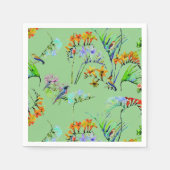 Green Tropical Paradise Party Napkins Serviette (Vorderseite)