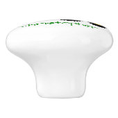 Green Truck Design Personalised Keramikknauf (Seitenansicht)