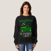 Green Truck Orca Fisch St Patrick S Day Tan Sweatshirt (Vorne ganz)