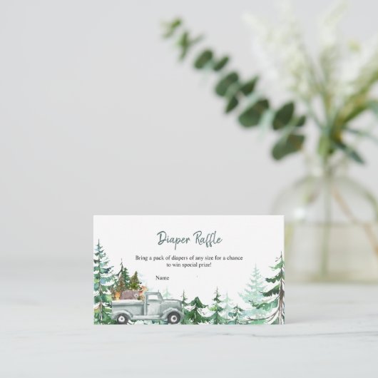 Green Truck Winter ONEderland Windleranlage Begleitkarte (Stehend Vorderseite)