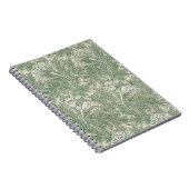 Green Tulips William Morris Spiral Notebook Notizblock (Rechte Seite)