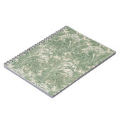 Green Tulips William Morris Spiral Notebook Notizblock (Linke Seite)