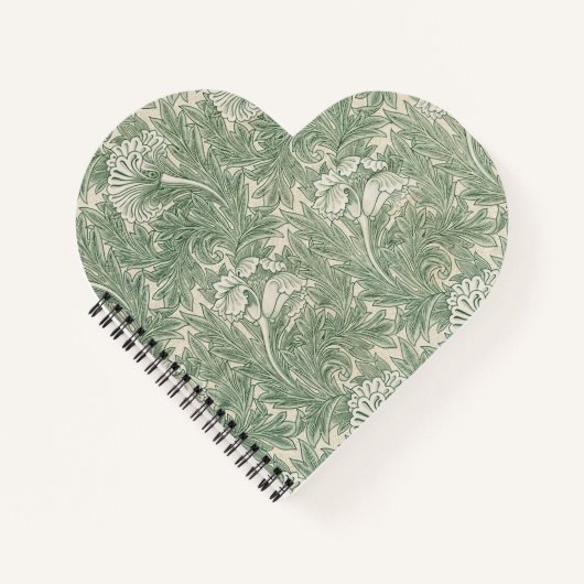Green Tulips William Morris Spiral Notebook Notizblock (Vorderseite)