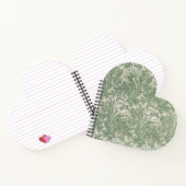 Green Tulips William Morris Spiral Notebook Notizblock (Innenseite)