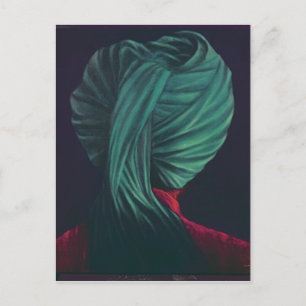 Green Turban Postkarte