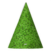 Green Turf Pixel Party Hat Partyhütchen (Links)