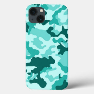 Green Turquoise Camo Pattern Case-Mate iPhone Hülle
