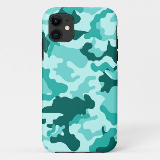 Green Turquoise Camouflage iPad 5 Fall Case-Mate iPhone Hülle (Rückseite)