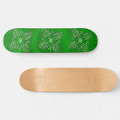 Green Turtle Dot Art, Skateboard (Horizontal)