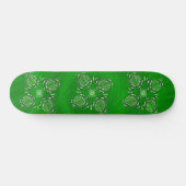 Green Turtle Dot Art, Skateboard (Horizontal)