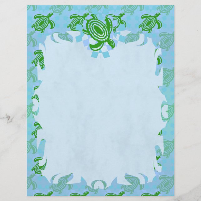 Green Turtle Flame Letterhead (Vorderseite)