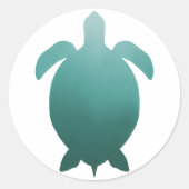 Green Turtle Gradient Sticker (Vorderseite)