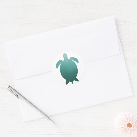 Green Turtle Gradient Sticker (Umschlag)