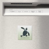Green Turtle Hatchling Magnet (In Situ (Geschirrspüler))