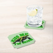 Green Turtle - Kiss Me I'm Irish Untersetzer (Vor Ort)