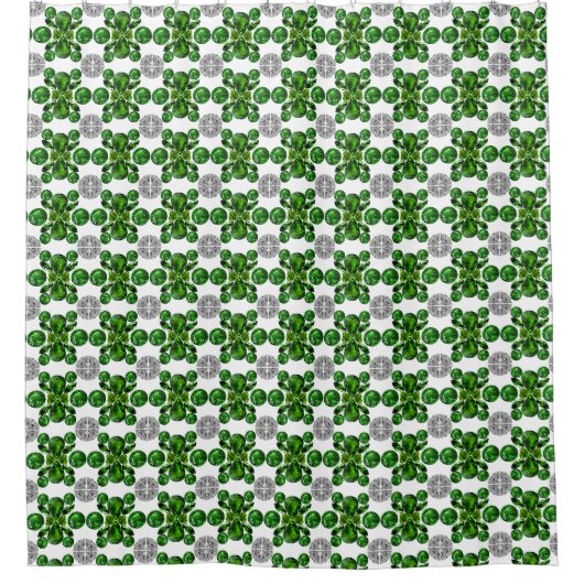 Green Turtle Pattern Duschvorhang (Vorderseite)