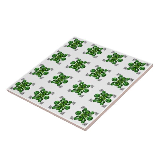 Green Turtle Pattern Fliese (Seite)