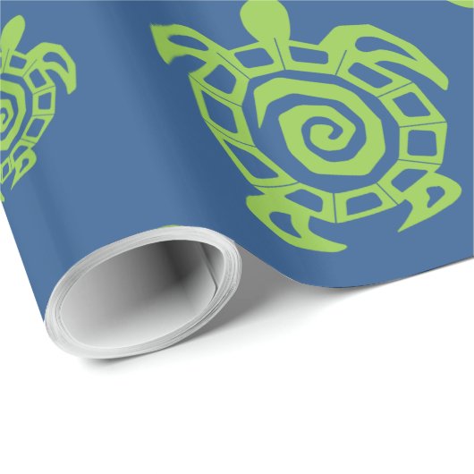 Green Turtle Pattern Geschenkpapier (Rolleneckpunkt)