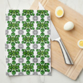 Green Turtle Pattern Geschirrtuch (Viertel Falte)