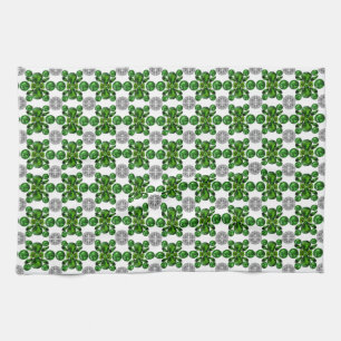 Green Turtle Pattern Geschirrtuch