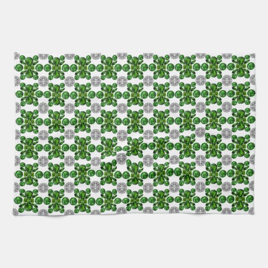 Green Turtle Pattern Geschirrtuch (Horizontal)