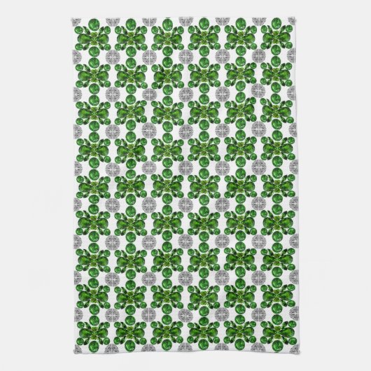 Green Turtle Pattern Geschirrtuch (Vertikal)