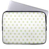 Green Turtle Pattern Laptop Sleeve (Vorderseite)